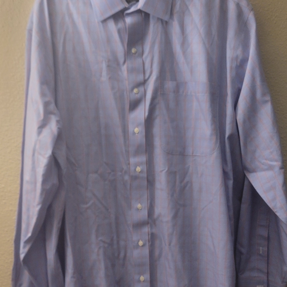 Brroks Brothers Men's Blue Dress Shirt Size 18.5